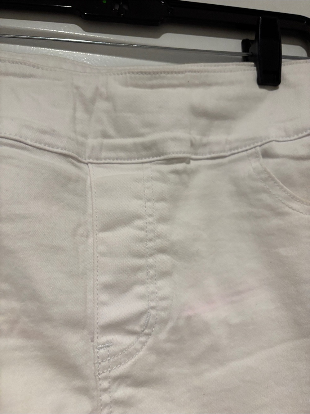 Fringe Hem White Mini Skirt - Picture 2 of 5